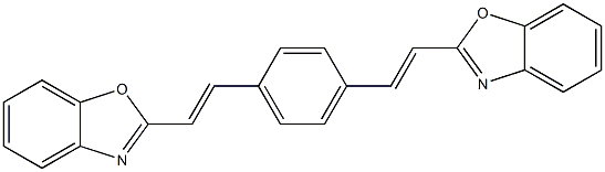 2,2'-[1,4-Phenylenebis[(E)-1,2-ethenediyl]]bis[benzoxazole] 结构式