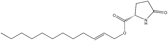 (S)-5-オキソピロリジン-2-カルボン酸2-ドデセニル 化学構造式