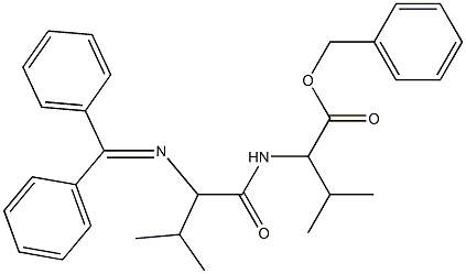 2-[2-[(Diphenylmethylene)amino]-3-methylbutyrylamino]-3-methylbutanoic acid benzyl ester,,结构式