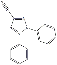 2,3-Diphenyl-5-cyano-2H-tetrazol-3-ium Structure