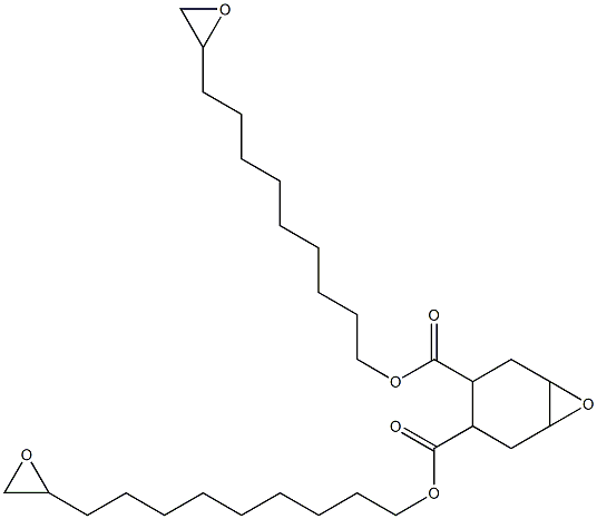 7-Oxabicyclo[4.1.0]heptane-3,4-dicarboxylic acid bis(10,11-epoxyundecan-1-yl) ester Structure