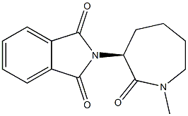 (3S)-1-Methyl-3-phthalimidyl-1,3,4,5,6,7-hexahydro-2H-azepin-2-one 结构式