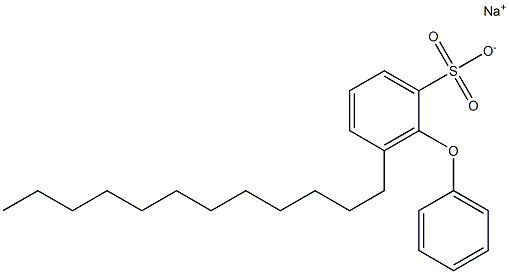 2-Phenoxy-3-dodecylbenzenesulfonic acid sodium salt Structure