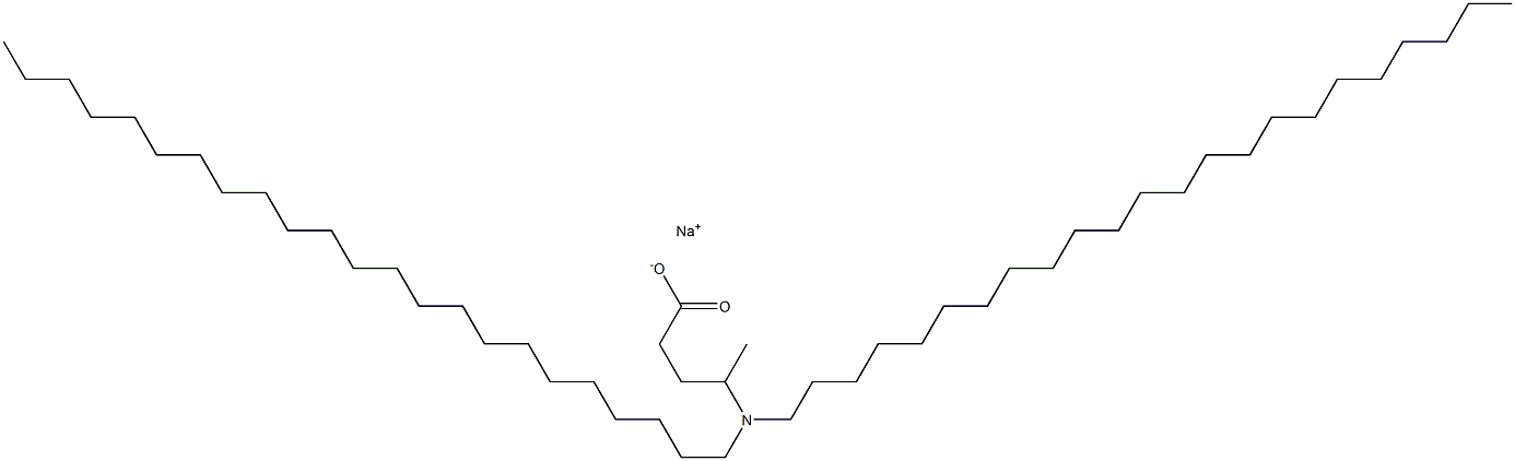 4-(Ditricosylamino)valeric acid sodium salt,,结构式