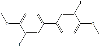 3,3'-Diiodo-4,4'-dimethoxybiphenyl Struktur