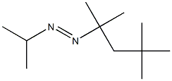 (E)-1-(1-メチルエチル)-2-(1,1,3,3-テトラメチルブチル)ジアゼン 化学構造式