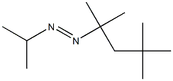 (E)-1-(1-Methylethyl)-2-(1,1,3,3-tetramethylbutyl)diazene Struktur