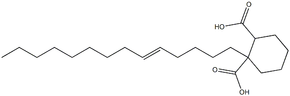 Cyclohexane-1,2-dicarboxylic acid hydrogen 1-(5-tetradecenyl) ester,,结构式