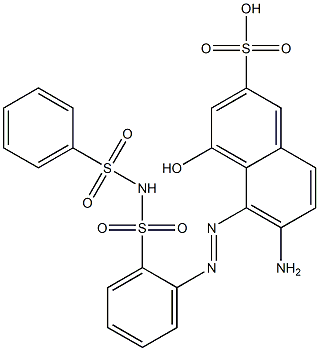 6-Amino-4-hydroxy-5-[2-[[(phenylsulfonyl)amino]sulfonyl]phenylazo]-2-naphthalenesulfonic acid