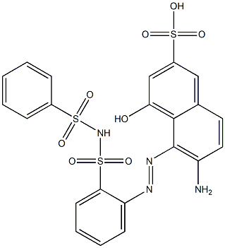  6-Amino-4-hydroxy-5-[2-[[(phenylsulfonyl)amino]sulfonyl]phenylazo]-2-naphthalenesulfonic acid