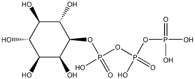 D-myo-イノシトール1-三りん酸 化学構造式