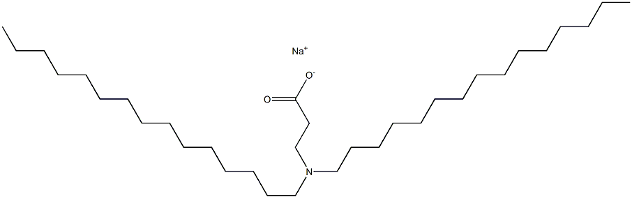 3-(Dipentadecylamino)propanoic acid sodium salt,,结构式