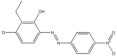 4-[(4-Nitrophenyl)azo]-3-hydroxy-2-ethylbenzene-1-olate Struktur