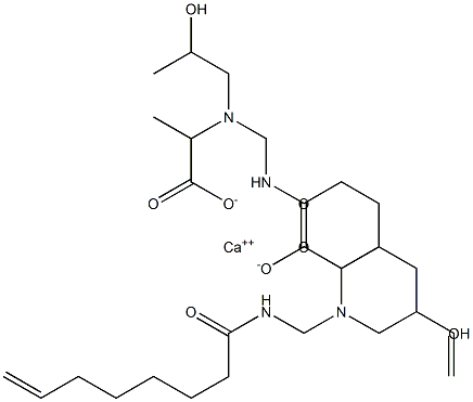  Bis[2-[N-(2-hydroxypropyl)-N-(7-octenoylaminomethyl)amino]propionic acid]calcium salt