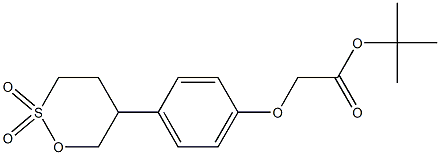 5-[4-(tert-Butoxycarbonylmethoxy)phenyl]-1,2-oxathiane 2,2-dioxide 结构式