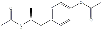 Acetic acid 4-[(S)-2-(acetylamino)propyl]phenyl ester,,结构式