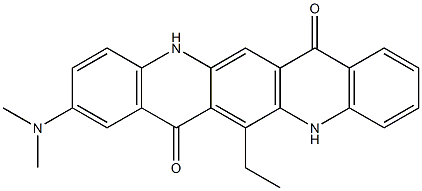 2-(Dimethylamino)-13-ethyl-5,12-dihydroquino[2,3-b]acridine-7,14-dione|