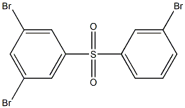 3,5-ジブロモフェニル3-ブロモフェニルスルホン 化学構造式