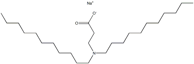 3-(Diundecylamino)propanoic acid sodium salt Struktur