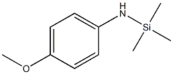 4-Methoxy-N-(trimethylsilyl)benzenamine,,结构式
