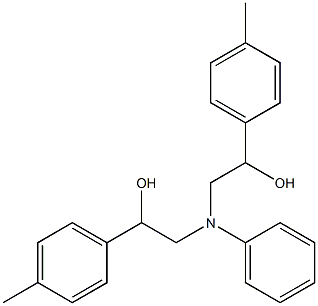 2-[(2-HYDROXY-2-P-TOLYL-ETHYL)-PHENYL-AMINO]-1-P-TOLYL-ETHANOL Structure