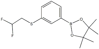 2-(3-(2,2-DIFLUOROETHYLTHIO)PHENYL)-4,4,5,5-TETRAMETHYL-1,3,2-DIOXABOROLANE Struktur