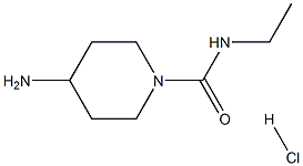 4-amino-N-ethylpiperidine-1-carboxamide hydrochloride Structure