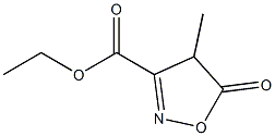 4-Methyl-5-oxo-4,5-dihydroisoxazole-3-carboxylic acid ethyl ester 化学構造式