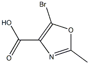 5-溴-2-甲基恶唑-4-羧酸, , 结构式