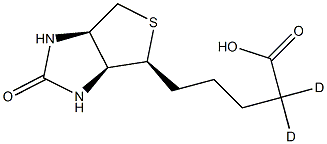 Biotin-d2 (ring-6,6-d2) 98 atom % D Structure