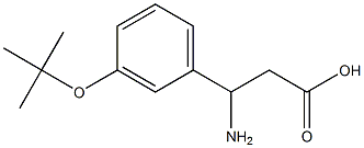 3-Amino-3-(3-tert-butoxyphenyl)propionic acid,95% 结构式