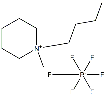 N-butyl-N-methyl-piperidinium hexafluorophosphate Struktur