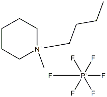 N-butyl-N-methyl-piperidinium hexafluorophosphate Structure