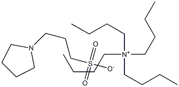 Tetrabutylammonium 3-(n-pyrrolidinyl)propane sulfonate 化学構造式