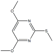 4,6-Dimethoxy-2-methylsulfanylpyrimidine 化学構造式