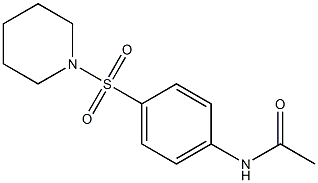 N-[4-(Acetylamino)phenylsulfonyl]piperidine Structure