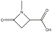 1-Methyl-4-oxo-2-azetidinecarboxylic acid Structure