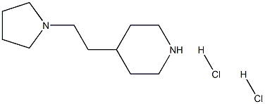 4-[2-(1-Pyrrolidinyl)ethyl]piperidinedihydrochloride Structure