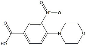 4-(4-Morpholinyl)-3-nitrobenzoic acid 结构式