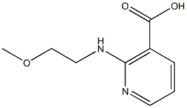 2-[(2-Methoxyethyl)amino]nicotinic acid Struktur