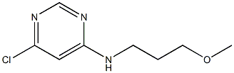 6-Chloro-N-(3-methoxypropyl)-4-pyrimidinamine,,结构式