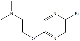 2-(5-Bromopyrazin-2-yloxy)-N,N-dimethylethanamine Struktur