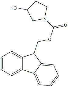 1-FMOC-3-羟基吡咯烷, , 结构式