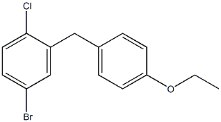 4-Bromo-1-chloro-2-(4-ethoxybenzyl)benzene Structure