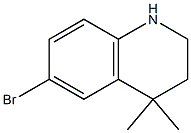 6-bromo-4,4-dimethyl-1,2,3,4-tetrahydroquinoline 结构式