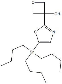 3-(5-(Tributylstannyl)thiazol-2-yl)oxetan-3-ol|