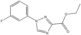 ethyl 1-(3-fluorophenyl)-1H-1,2,4-triazole-3-carboxylate 化学構造式