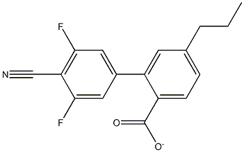 3,5-Difluoro -4-cyanophenyl-4'-propylbenzoate Structure