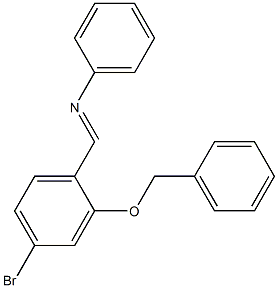 N-(2-(benzyloxy)-4-
bromobenzylidene)benzenamine Structure