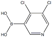 4,5-Dichloropyridine-3-boronic acid 化学構造式